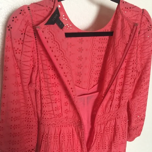 J.Crew eyelet dress with ruffled hem - Picture 4 of 5